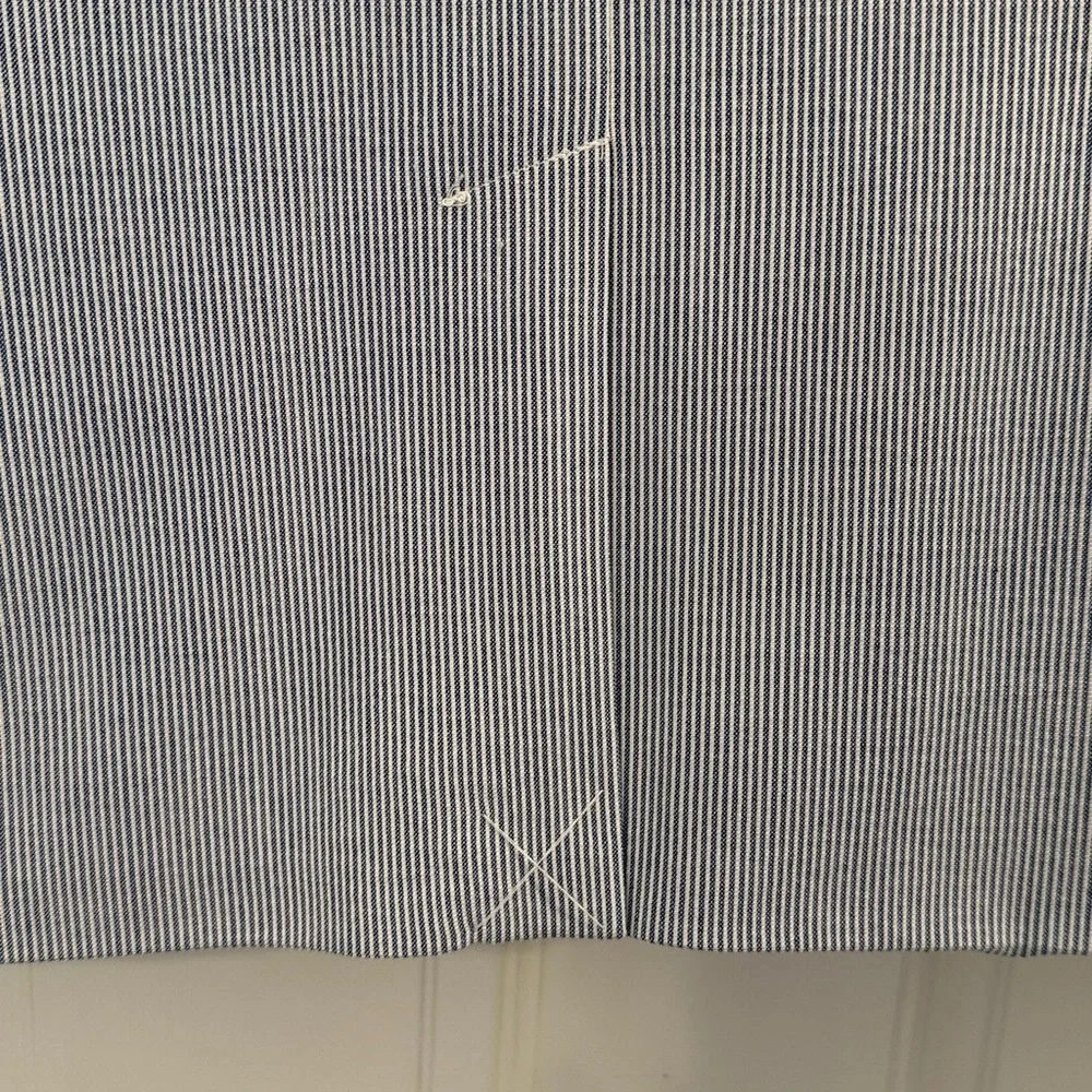 Talbots Blue and White Seersucker Striped Jacket and Pants - Picture 6 of 13